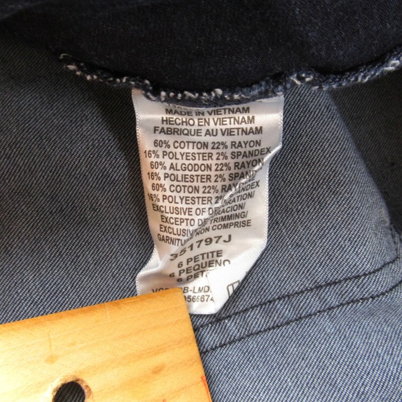 Lee Womens Petite Slim Fit Slim Straight Leg Pull On Jeans Dark Wash Size 6P - Picture 9 of 11